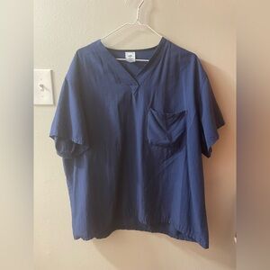 Men’s Medline Large Blue Scrub Top
